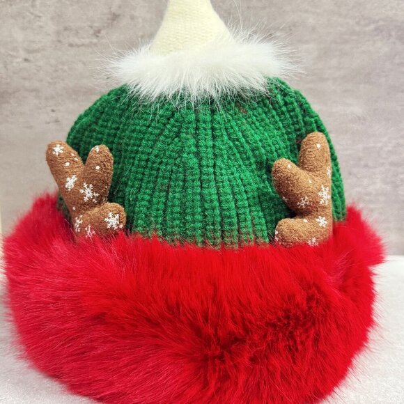 Christmas Elf Hat, Christmas Reindeer Hat, Santa Hat, Christmas Knitted Hat - Picture 8 of 8